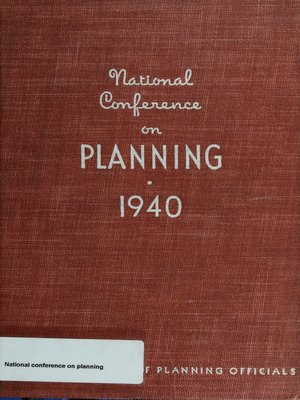 cover image of National Conference on Planning